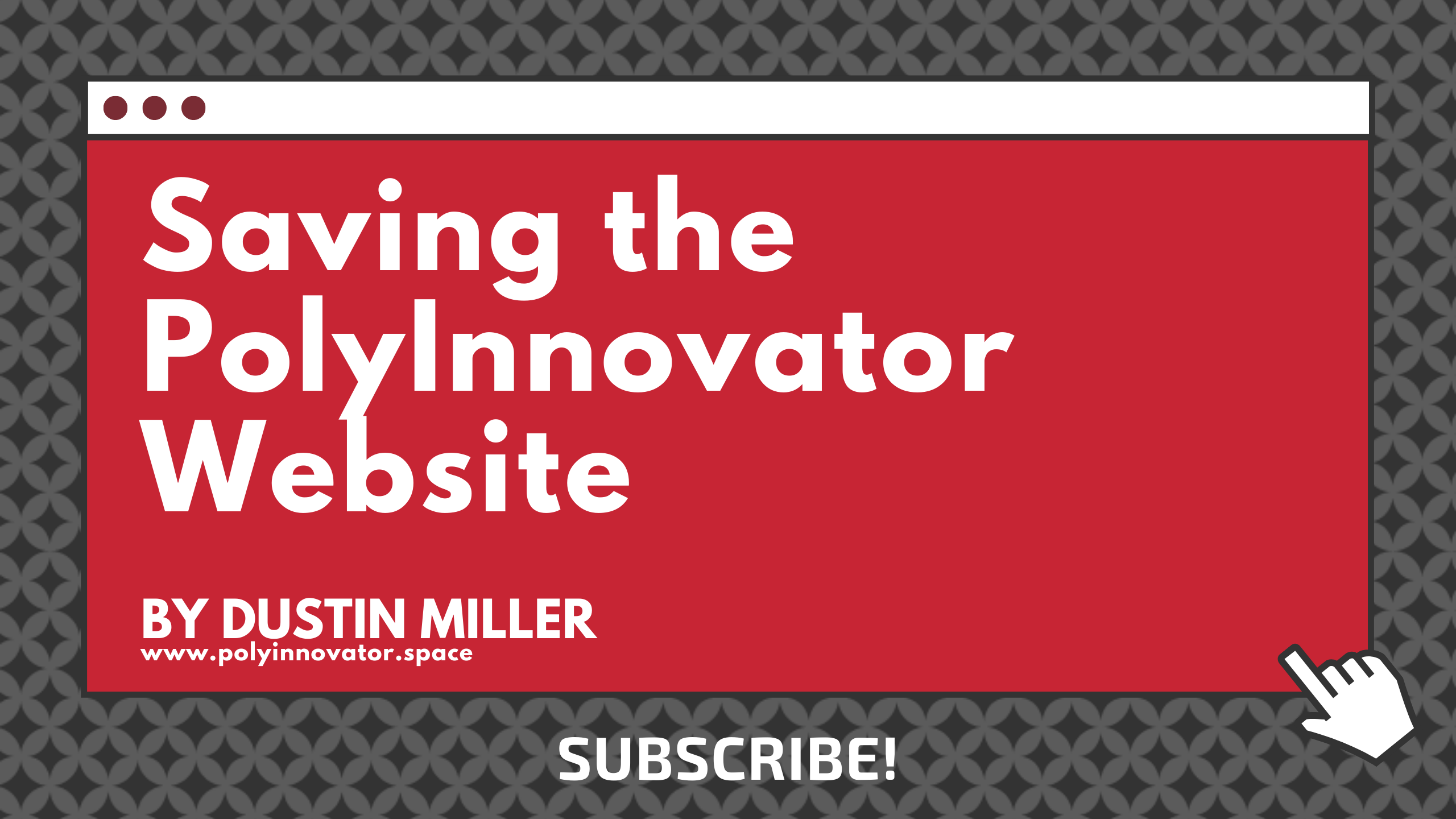 Saving the PolyInnovator Website