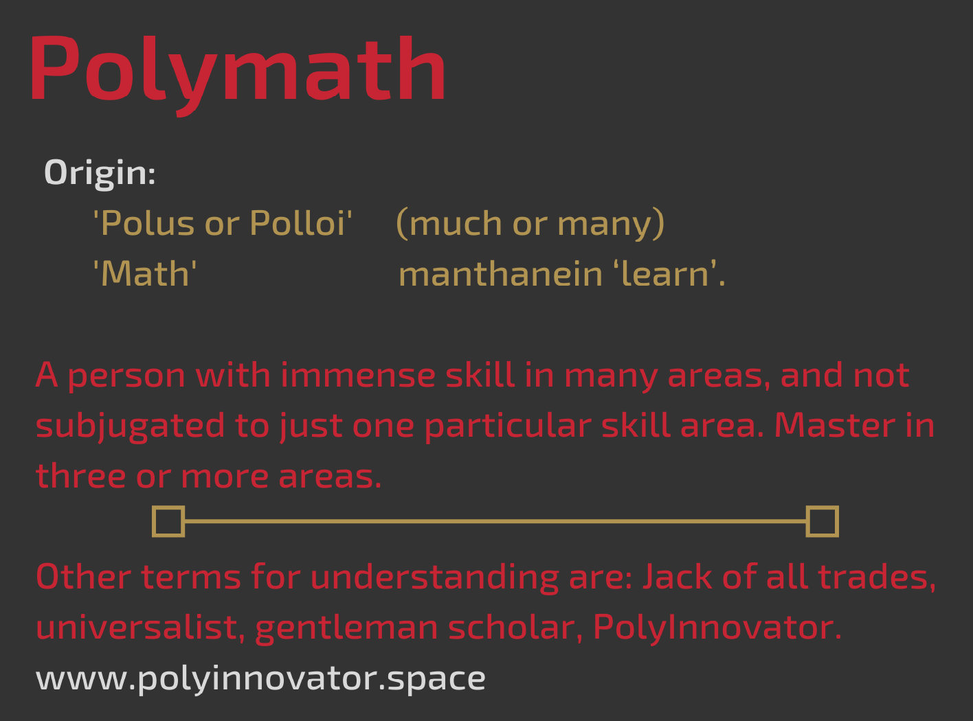 a polymath