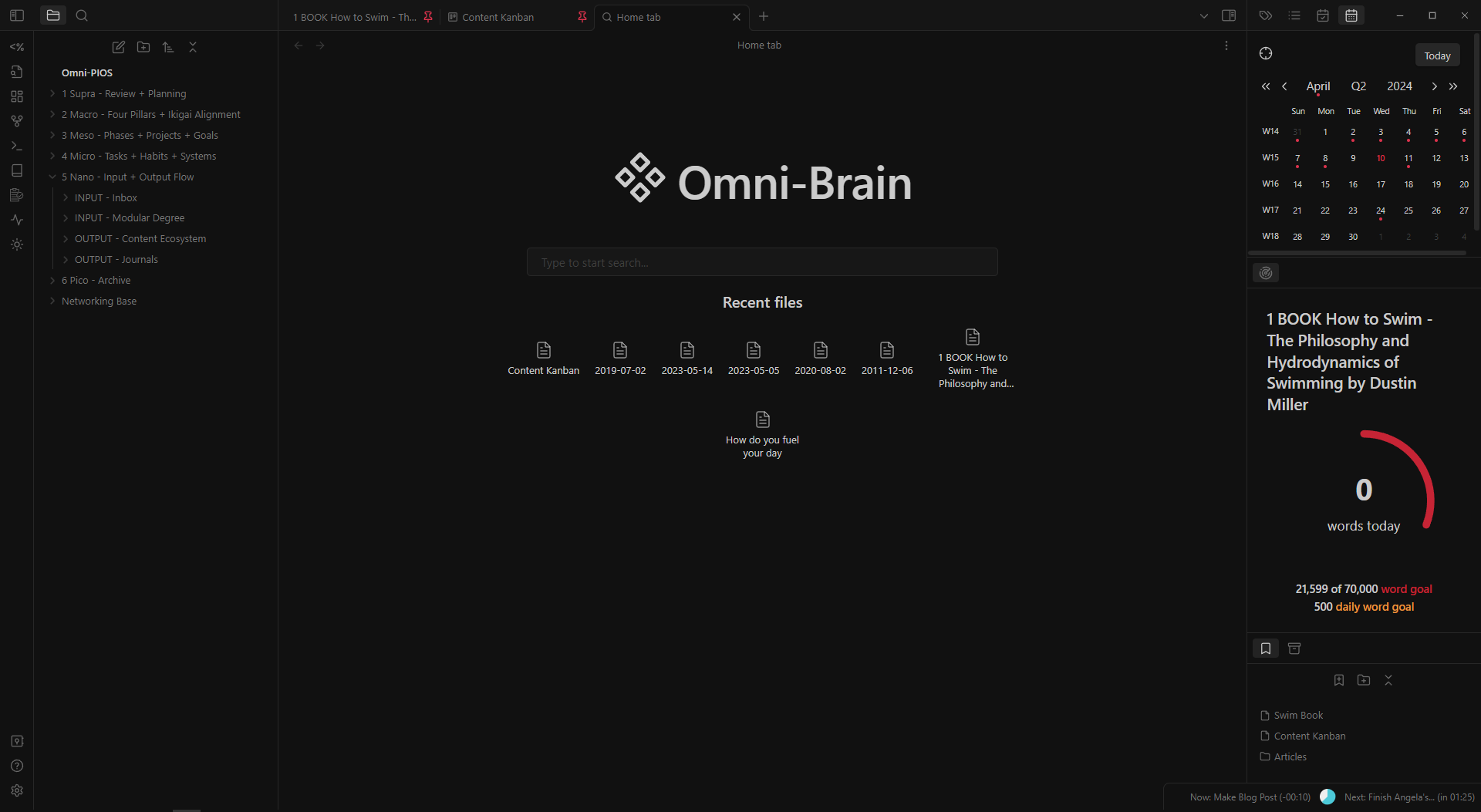 Building a PIOS Brain in Obsidian