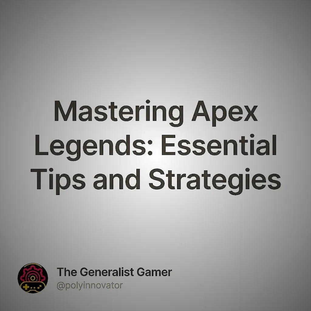 Mastering Apex Legends: Essential Tips and Strategies