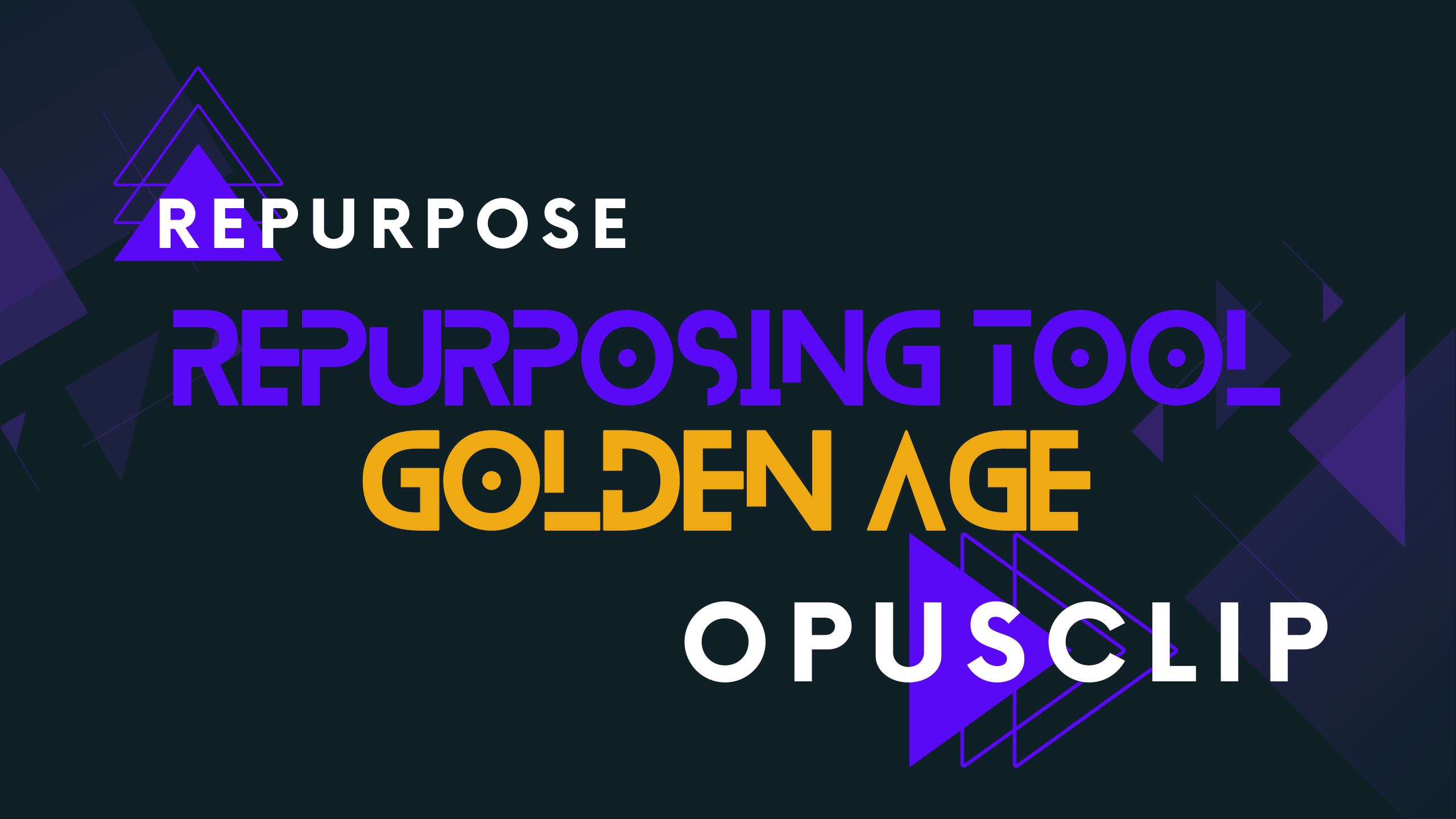 Repurpose.io might be the Godfather of Repurposing Tools, but OpusClip is the King