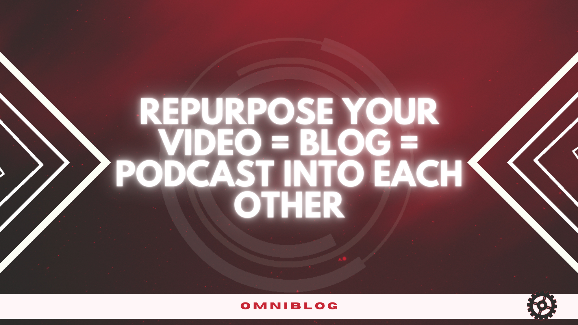Repurpose Your Video = Blog = Podcast into Each Other